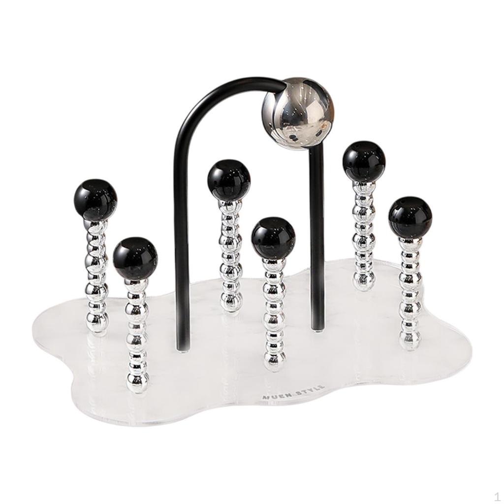 6 Cup Drainer Drying Rack Drinking Glass Mugs Holder for Countertop Tabletop