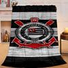 1PC Football Club Emblem Flannel Blanket Gift, Suitable for Both Men And Women, Soft Ideal for Beds And Sofa, Birthday Or Christmas Gift