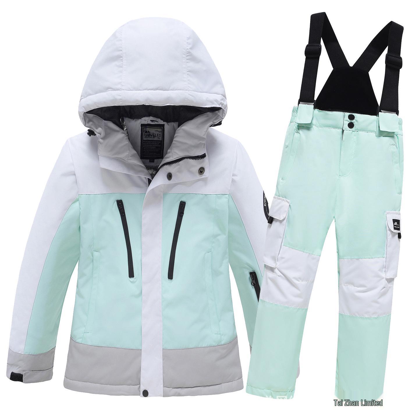 Kids` Windproof Waterproof Ski Suit: Warm
