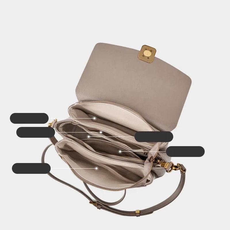Luxury Handbags Female Crossbody Bags Shoulder Bag Women Bags New Fashion 2025 Genuine Cowhide Leather Small Square Bag