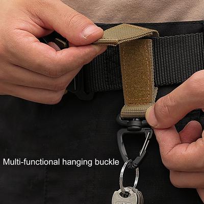 2 Stück Hängering Schlüsselanhänger 360 Grad drehbar Karabiner D-Typ Hängering Taschenhaken für Camping