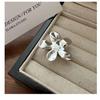 925 Sterling Silver Exaggerated Big Flower Adjustable Rings For Women Luxury Quality Jewelry Accessories Wholesale Jewellery