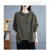 2026 Spring and Autumn New Loose Sweatshirt for Women, Solid Color, Casual Style, Versatile Irregular Top