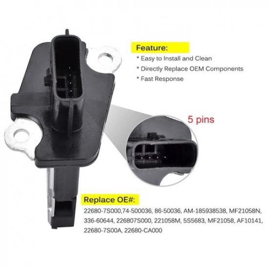 MAF Mass AirFlow Sensor Meter For 2009- Nissan 370Z 3.7L 22680-7S000 AF10141