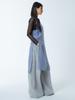 UNKNOWN PLANET See-Through Slit Dress Blue