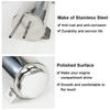 2''x13” / 3''x10” Radiator Coolant Overflow Puke Tank Universal Polished Stainless Steel Radiator Coolant Overflow Tank