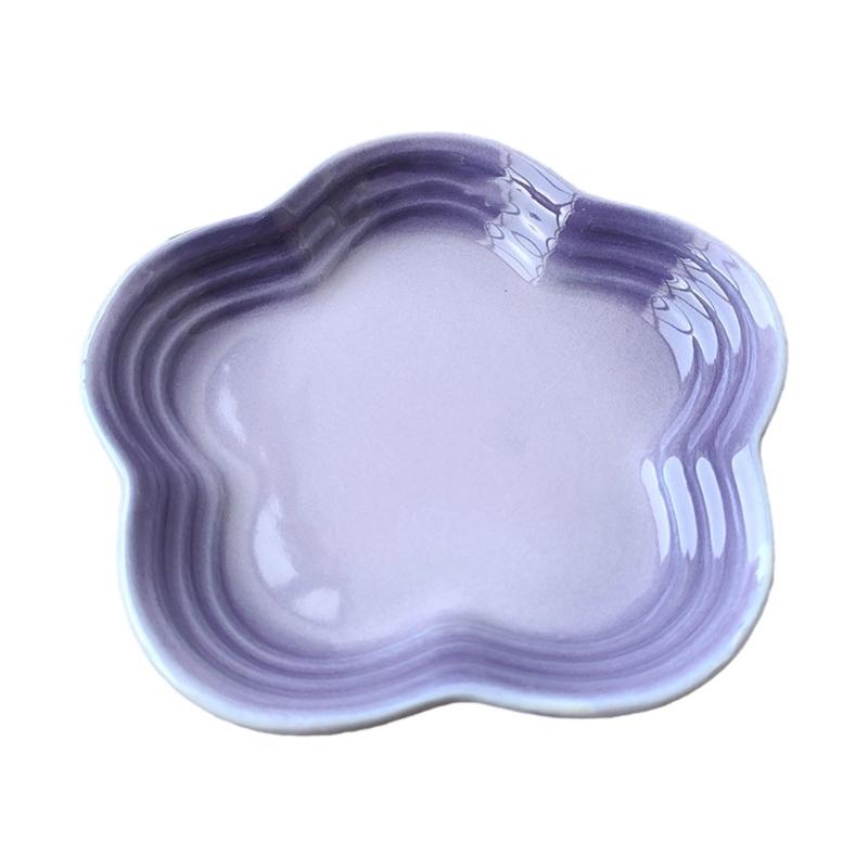 

High Quality Ceramics Appetizer Plate with Under Glass Finish Dipping Bowls for Easy Cleaning and Enhancing Durability