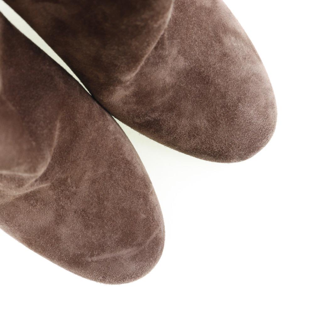 LOUIS VUITTON Ankle boots boots Wedge sole Brown Suede Women Used