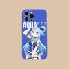 Konosuba Aqua Clear TPU Mobile Case for iPhone 17 16 15 14 13 12 11 X XR XS Air Pro Max Plus Mini Colorful Cover