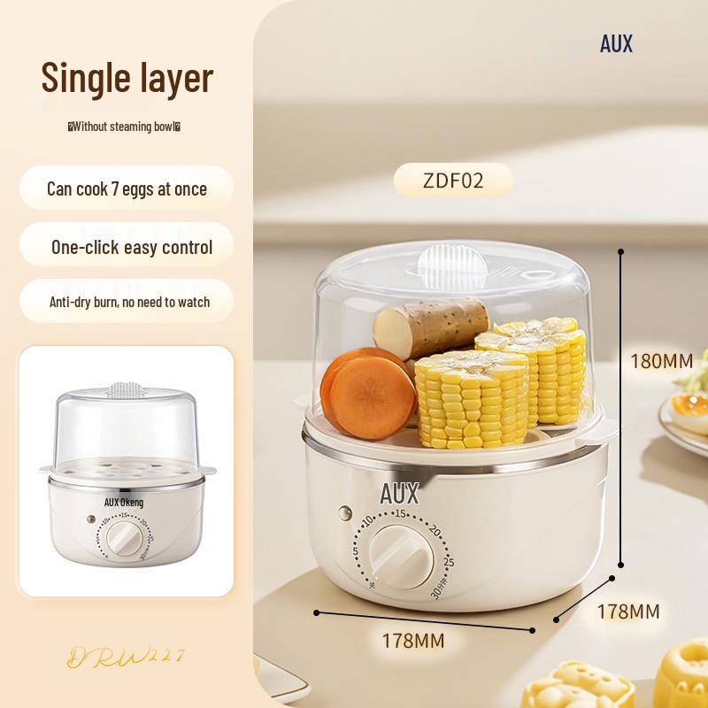 

Compact Stainless Steel Automatic Egg Boiler with Auto-Off ZDF02