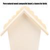 DIY Wooden Birdhouse Handmade Wooden Birdhouse Pure Natural Composite DIY for Home for Indoor Decoration for Outdoor Gardening