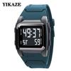 YIKAZE Sports Digital Watch for Men Waterproof Alarm Clock Stopwatch Multifunction Men's Sports Watch LED Electronic Wristwatch