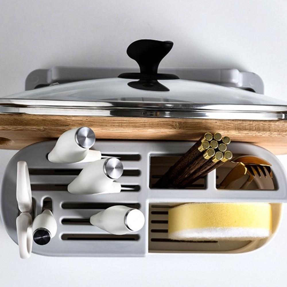 Large Capacity Multi Kitchen Cutlery Holder Space Saving Tableware Storage Shelf  Household