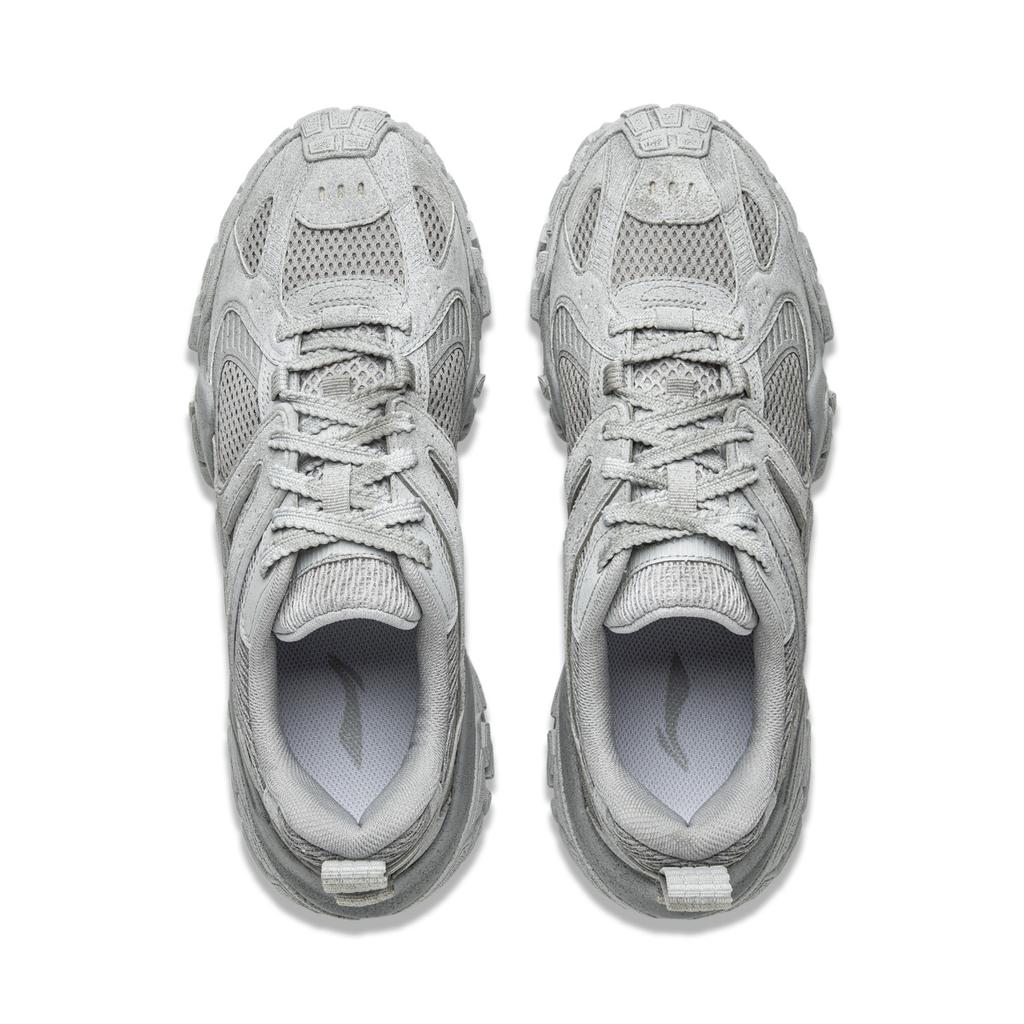 Li Ning Sand Dune Cushioning Slip Resistant Abrasion Resistant Breathable Height Increasing Low top Casual Shoes Men's AGCU379-2