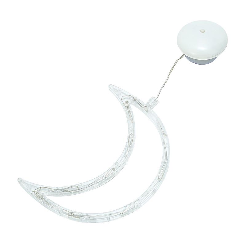 LED Reindeer Santa Suction Cup Lights for Living Room, Shop Window, or Christmas Tree - Creative Colored Decorations
