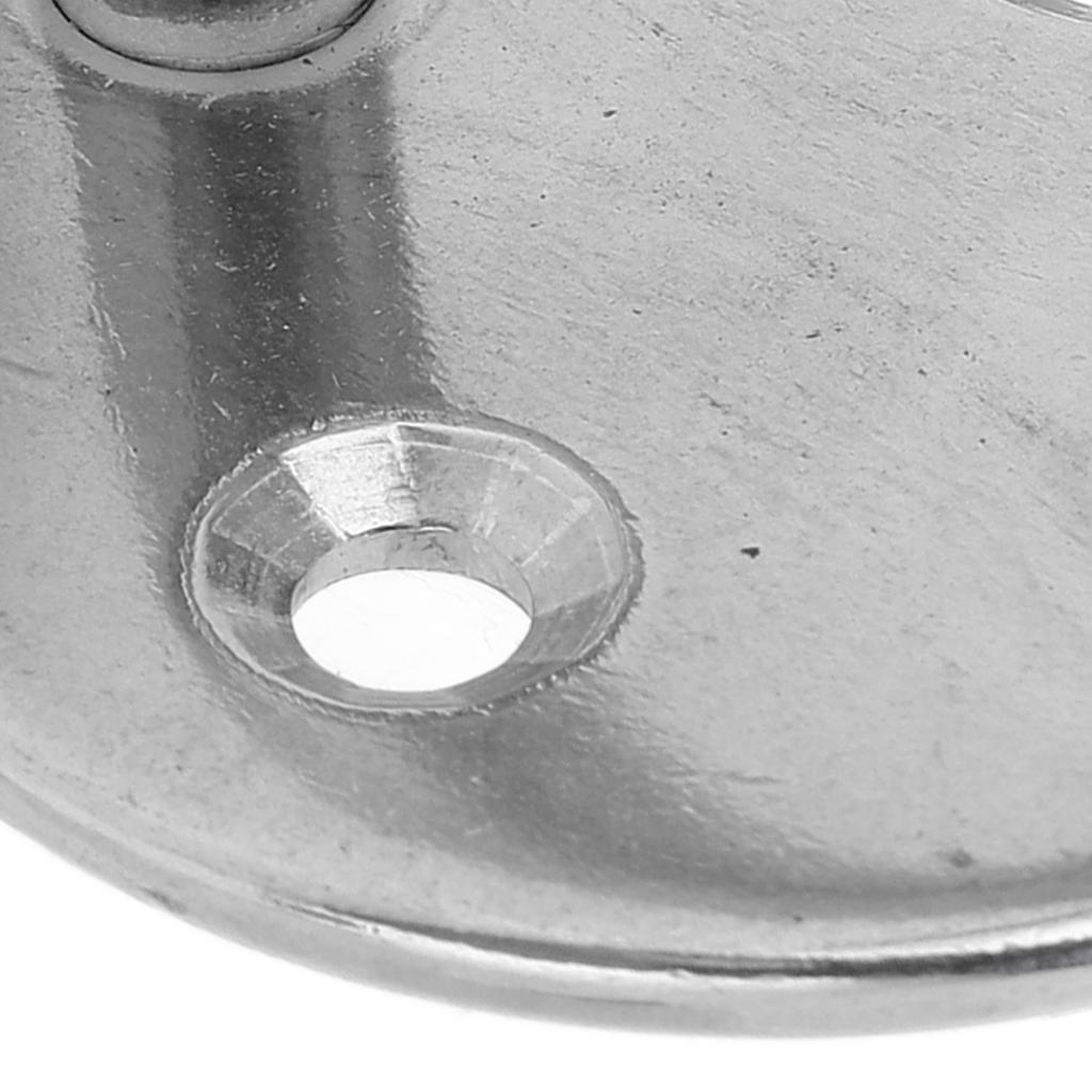 Pad Eye Plate U Hook Round Stainless Steel Heavy Duty Rustproof for Door Boat Hammock Home