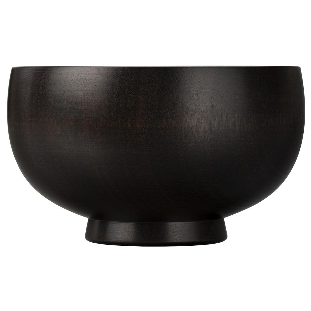 Yamanaka Lacquerware Shirasagi Woodwork Soup Shirasagi Cherry Blossom Jet Made In Japan Bowl, Bowl, Small, Approx. 10cm, Design, Black,