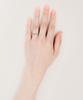 Ccorie Mini Ball Crescent Ring Silver