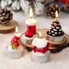 Christmas Eve Snowman Candle Decoration for Window Display