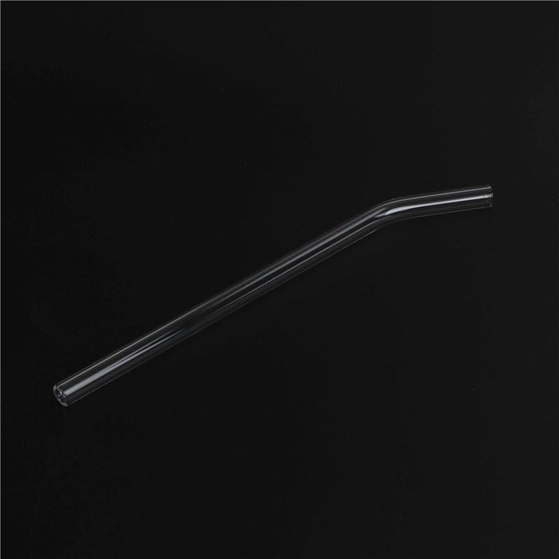 3Pcs Reusable Clear Glass Water Drinking Straws With Brush Bar Accessories