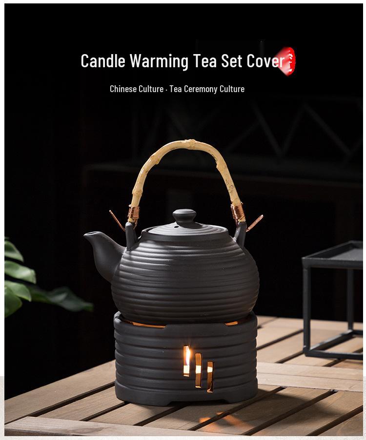 Elder's Tea Set with Warming Stove and Candle Base - Perfect Gift