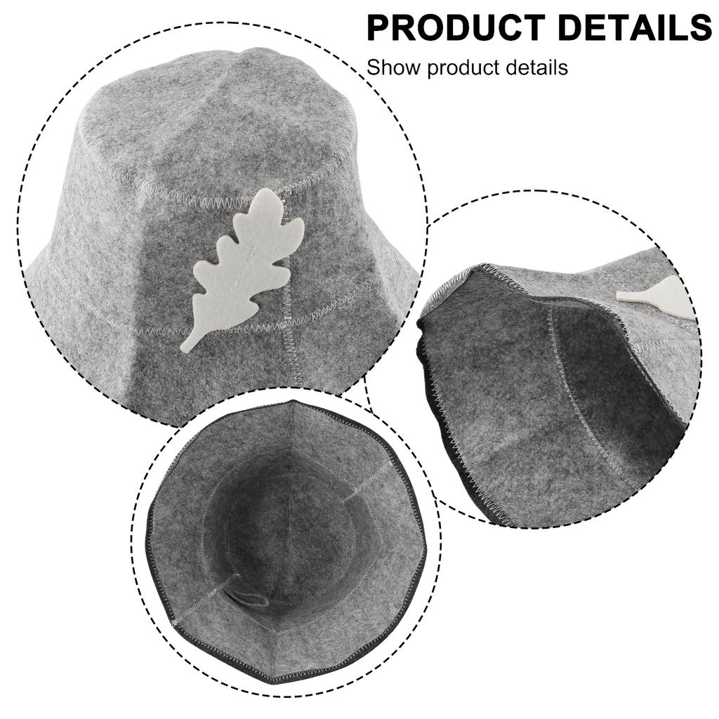 Bath House Kit Fisherman Felt Sauna Hat Fisherman Felt Sauna Hat Insulate Unisex Water Absorption Long Lasting Performance