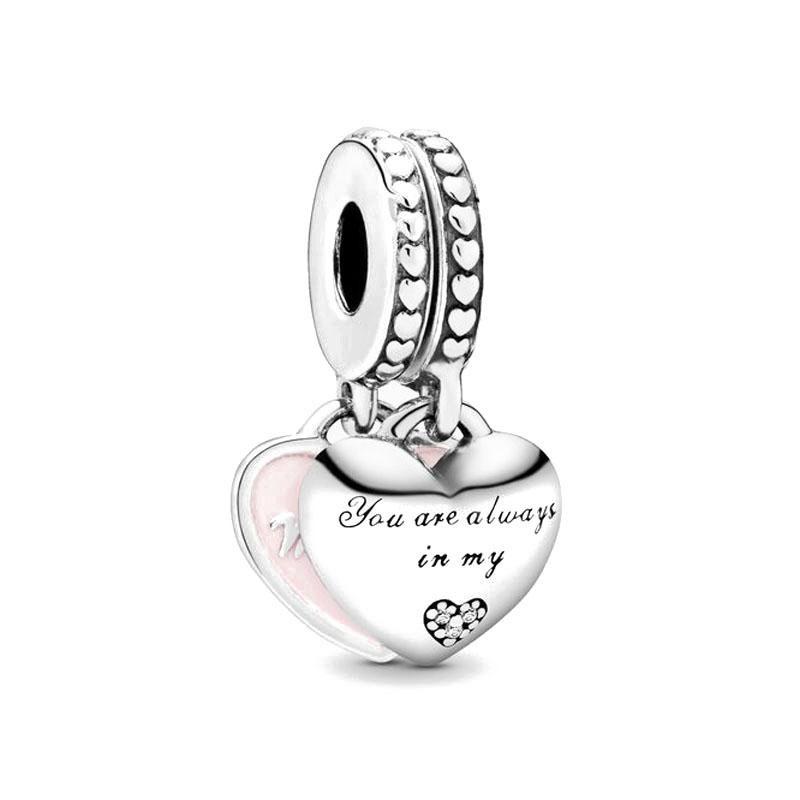 Copper Plated Family Series Dog Bead Fit Original Bracelet Diy Shining Mother Charms Jewelry Gift Women Pendant