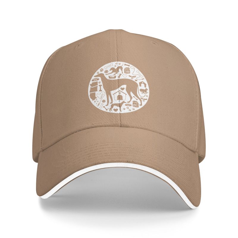 Custom Greyhound Baseball Cap Hip Hop Men Women's Adjustable Dog Lover Dad Hat Autumn