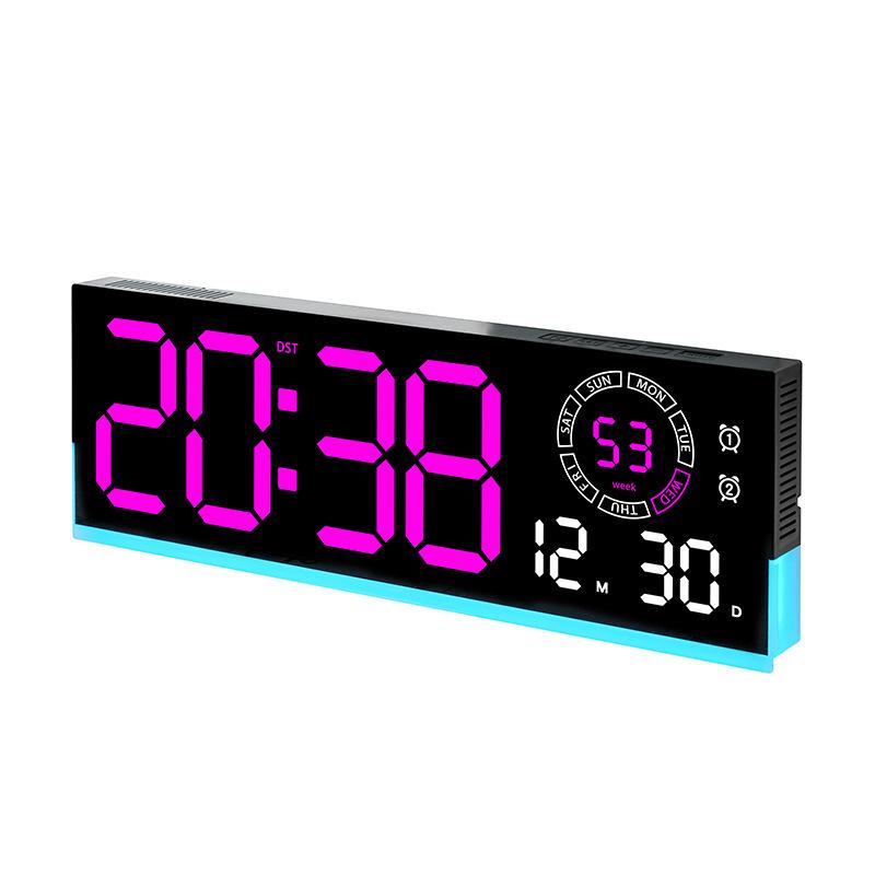 LED Luminous Digital Wall Clock for Living Room - Simple Modern 5537