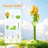 Automatic Torch Bubble Machine with LED Lights Adjustable Height Bubble Maker Rechargeable Automatic Blower for Outdoor Weddings Parties