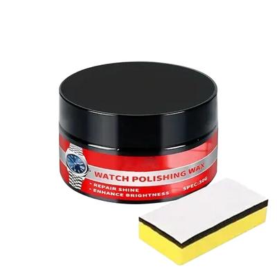 Watch Polishing Kit Scratch Removal Repair Tool Watch Polishing Cream W/Sponge Restores Gloss For Jewelry Brass Stainless Steel