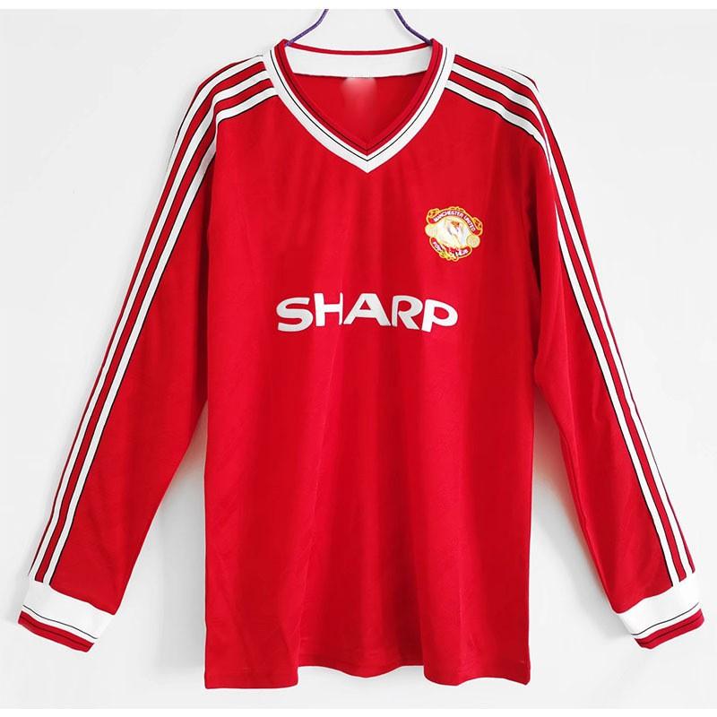 Long Sleeve Retro Football Jersey Men Classic Club National Team Style Sports Training Wear