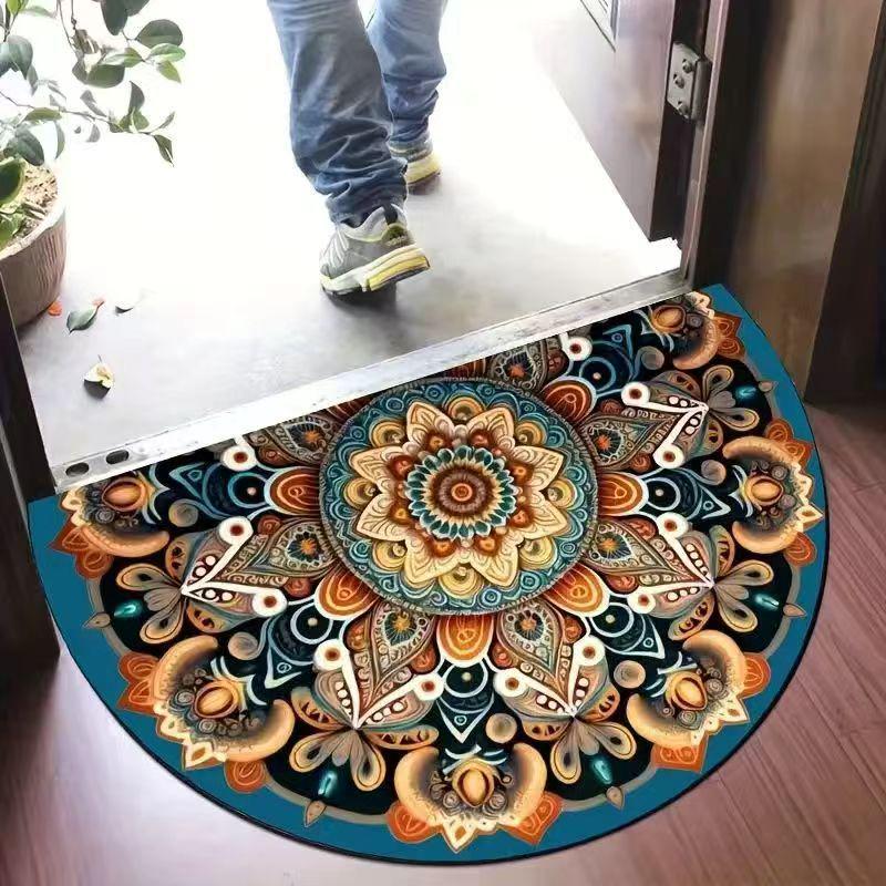 Retro American Style Floor Mats – Durable, Dirt-Resistant, Easy-Care Entrance Porch Rugs