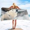 Cute Polar Bear Print Series Seaside Vacation Beach Towel Swimming Bath Towel Sports Towel