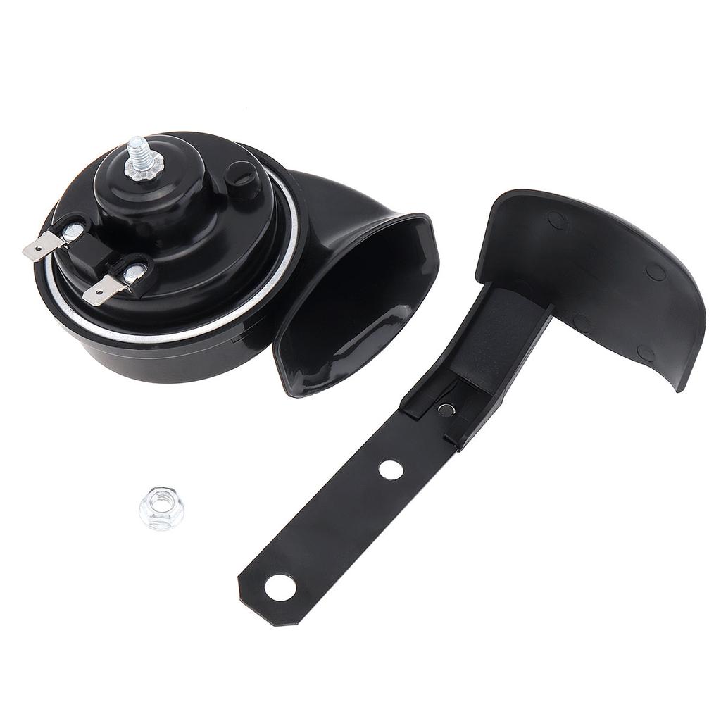 DC 12V 115dB Universal Car Horns Signal Single Sound ABS Snail Horn Claxon Fit for Motorcycles Bicycles Automobiles Cars Vehicle