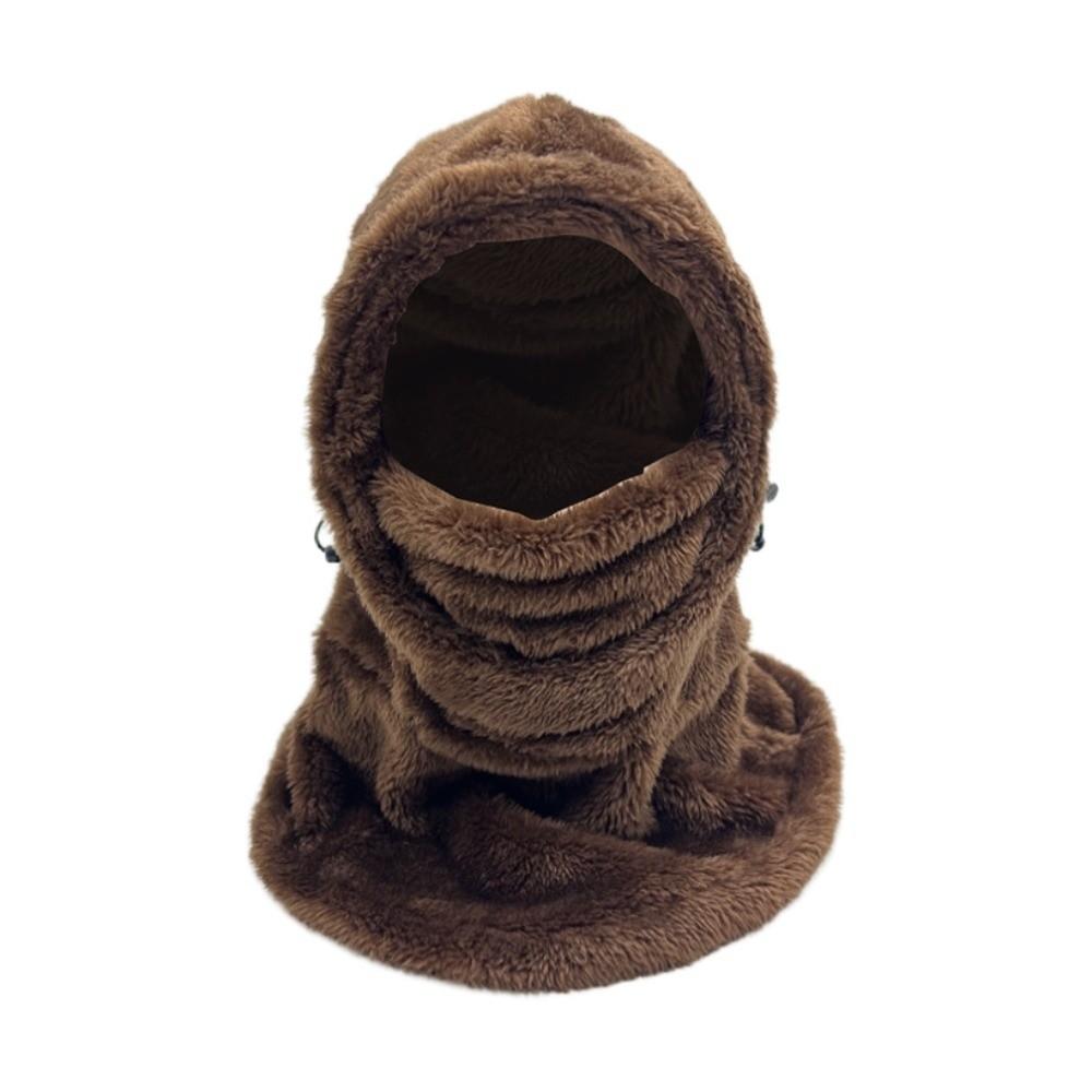 Keep Warm Neck Mask Hat Thickened Plush Cycling Cap Fashion Warm Hat  Winter