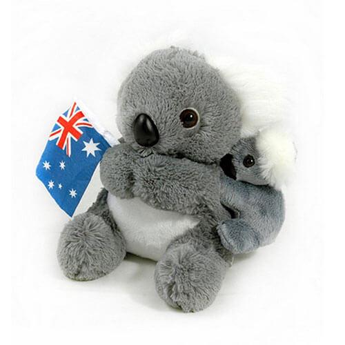 Jumbuck 21cm Koala Plush (Baby & Flag)
