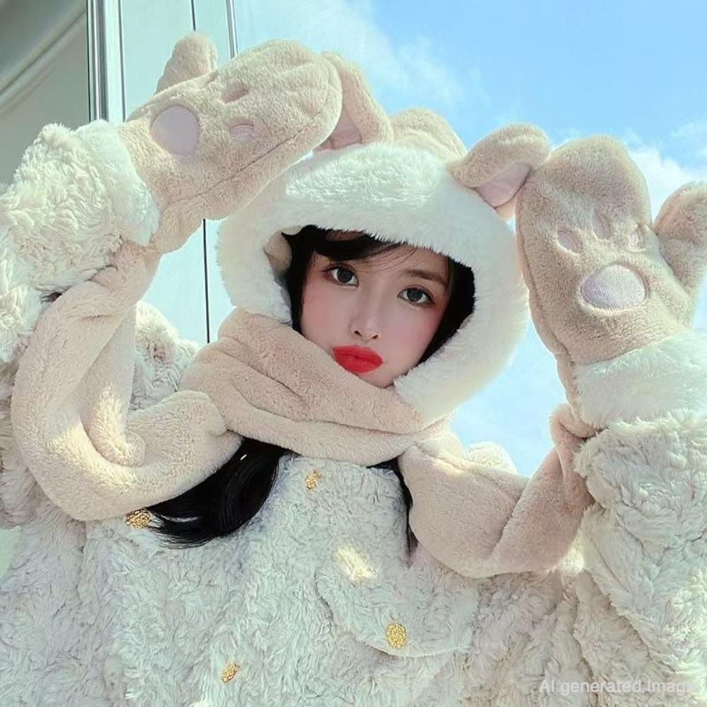 Winter Knit Trapper Hat Fleece Lined Thickened Earflap Beanie Windproof Warm Cold Weather Cap