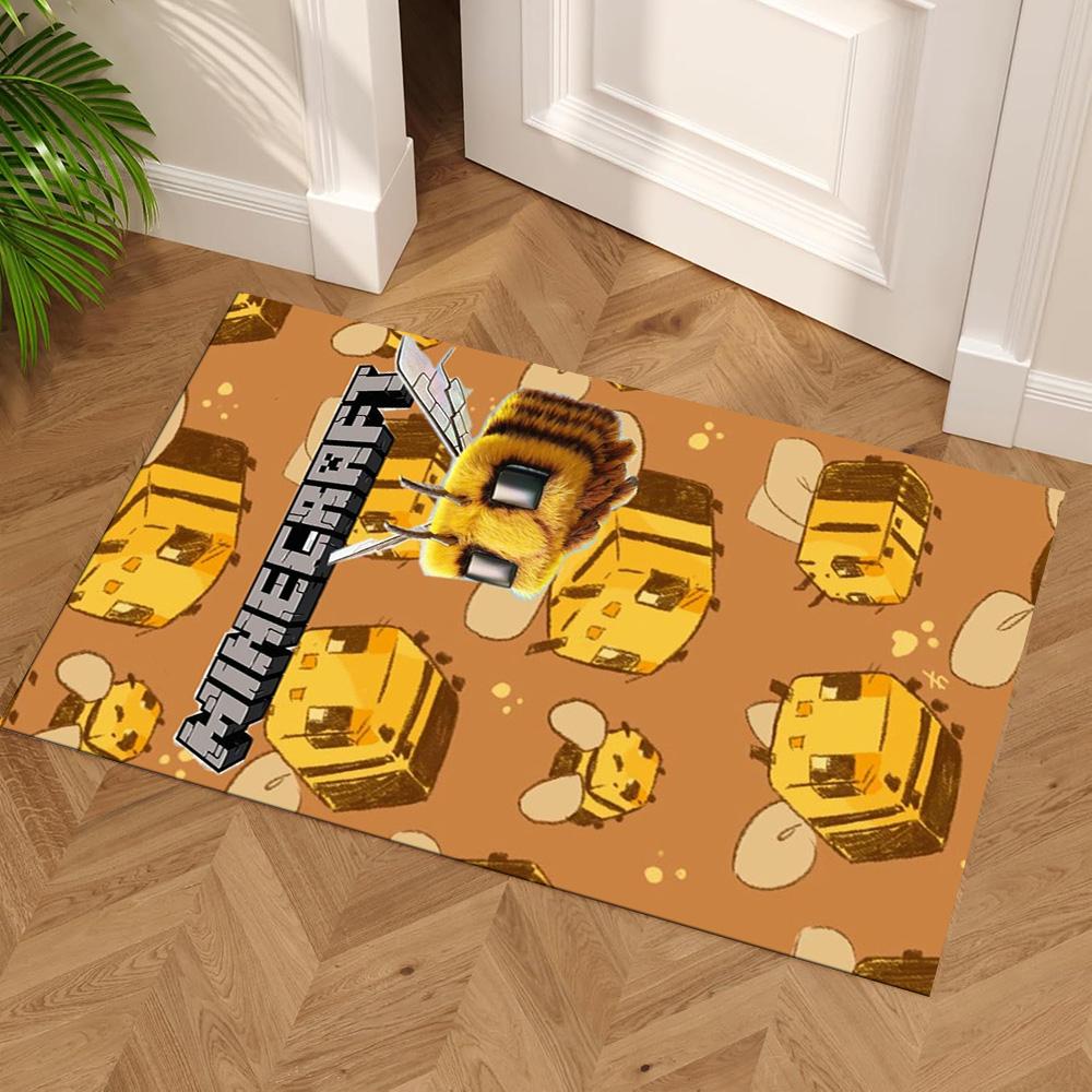 Minecraft Floor Rug Office Rug Suitable for Bedrooms Foyer Game Room Dormitory Anti-slip Rug Decorate Offices Perfect Gift for Women/Men