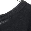 May Claire 70s vintage Short sleeve Wool Blend Knit one piece black Women Used