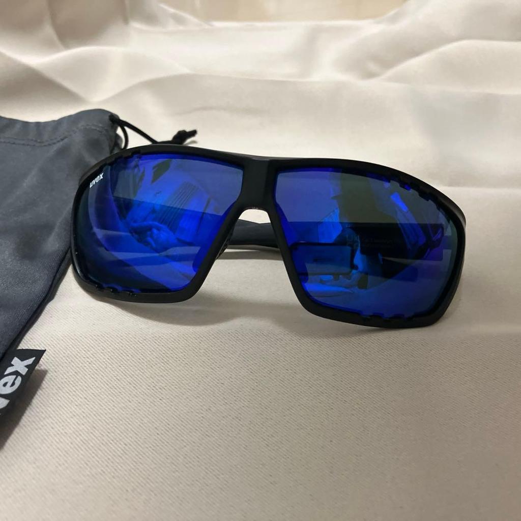 Used Uvex Sports Sunglasses Uv400 Mirror Lens Running/biking