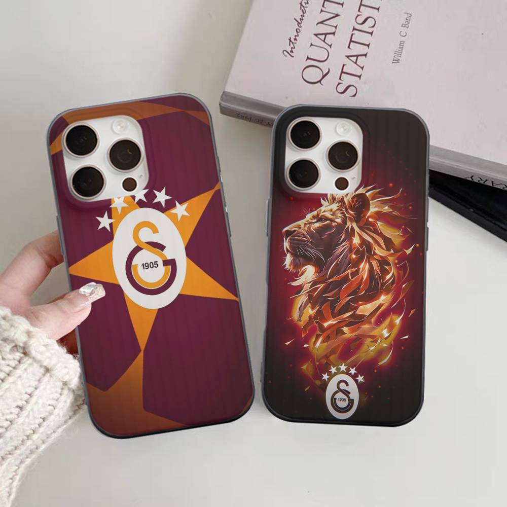 Squadra di Calcio Galatasaray Per iPhone 15 16 17 14 13 12 11 Pro Max 16E 16 Plus 17 Air Ondulata Cover Telefono Antiurto