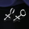 Fashion Classic Cross Earrings Inlaid With Aaaaa Crystal Zircon Women's And Men's Personalized Jewelry Earrings