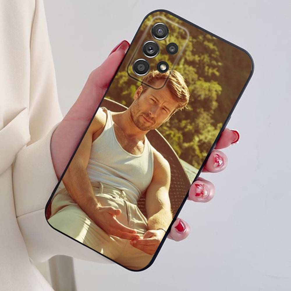 G-Glen P-Powell Phone Case For Samsung S24,21,22,23,30,Ultra,20,Plus,Note,10,9,Black Soft Silicone Case