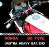 POSH FAITH Motorcycle Supplies Handlebar End Ultra Heavy Bar End for Genuine Handlebar M6 Type CB400SF Pink Honda/Suzuki CB1300SF/SB Etc.