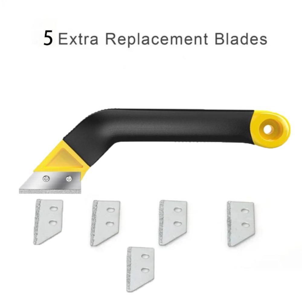 Broken Particle Chip Tile Grout Remover Plastic Handle Joint Rake Scraper  Floor Tiles