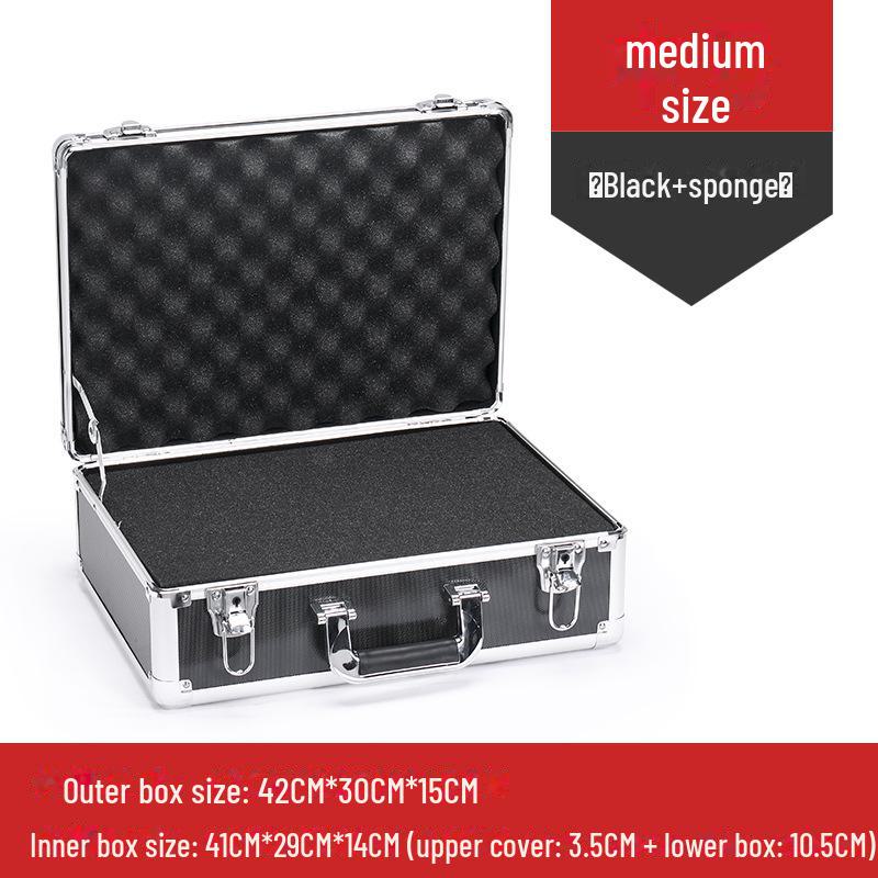 Portable Aluminum Alloy Toolbox for Electricians and Equipment Storage