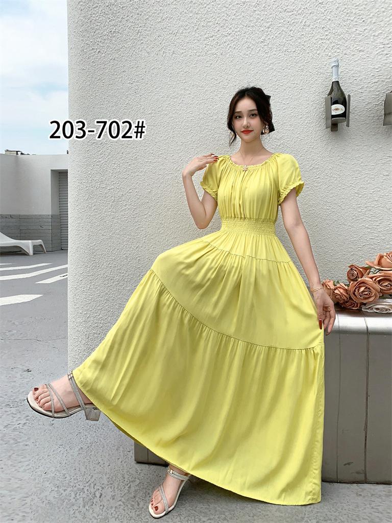 Off-Shoulder One-Neck Cotton Silk Dress Children's Summer Dress Bohemian Island Vacation Dress Travel Beach Dress