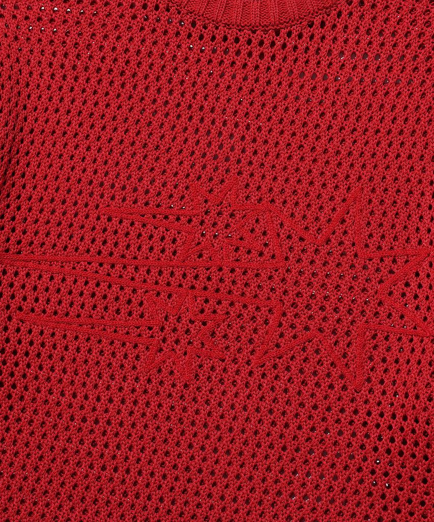 NICEGHOSTCLUB 3Stars L/S Knit Tee_Red(Ng2Fsuk601A)