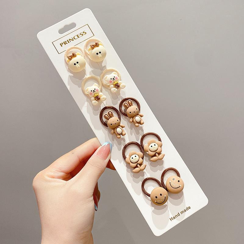 1PACK/10 Cute Girls Headband Gifts for Girls Cartoon Animals Flower and Fruit Decorative Headband Decorative Hair Accessories Set Holiday Gifts